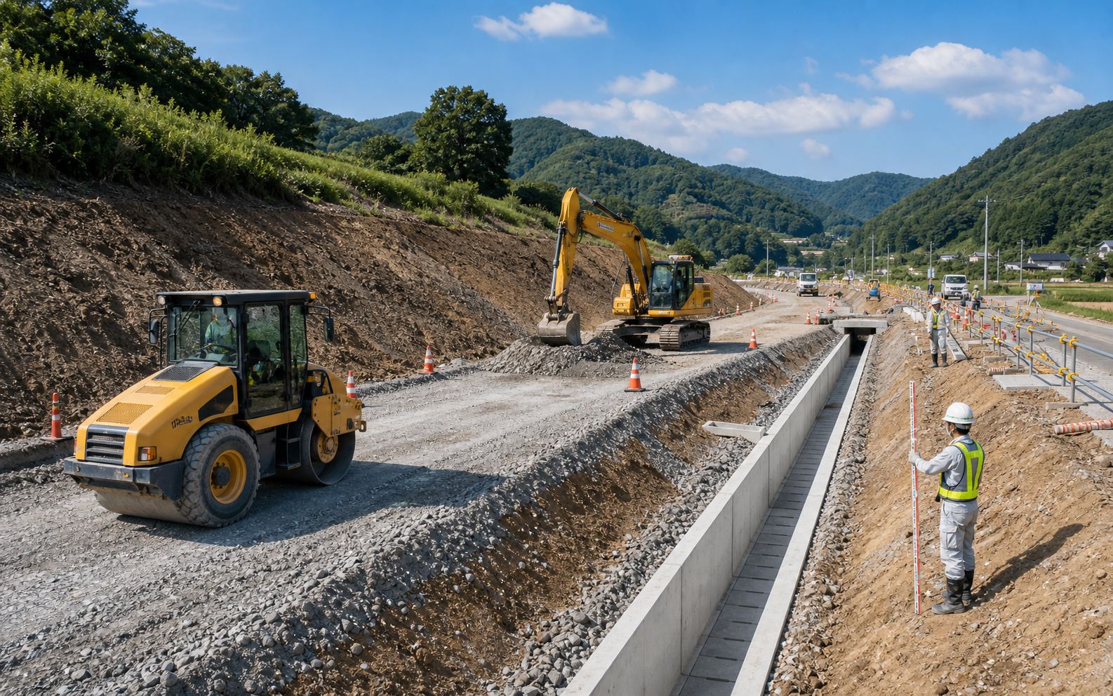 道路工事のサンプル画像